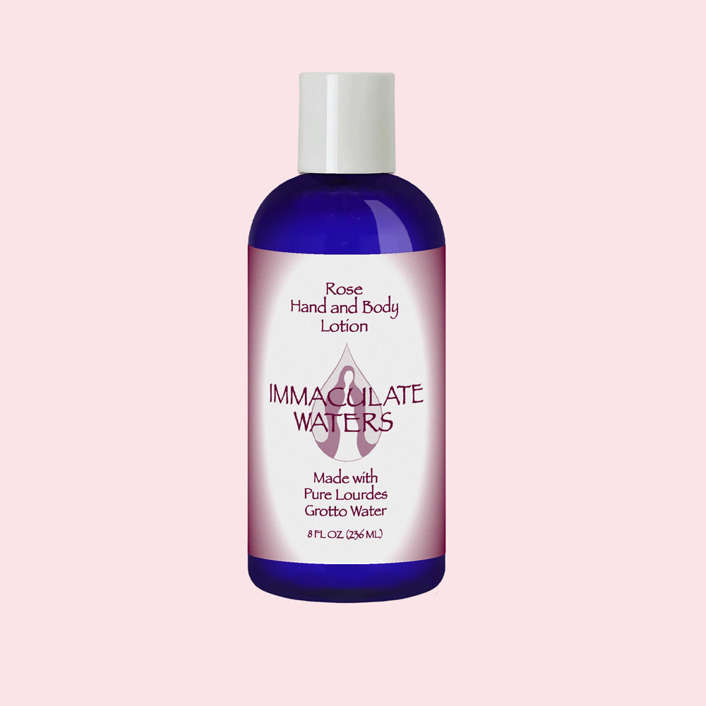 Immaculate Waters Rose Lourdes Grotto Lotion