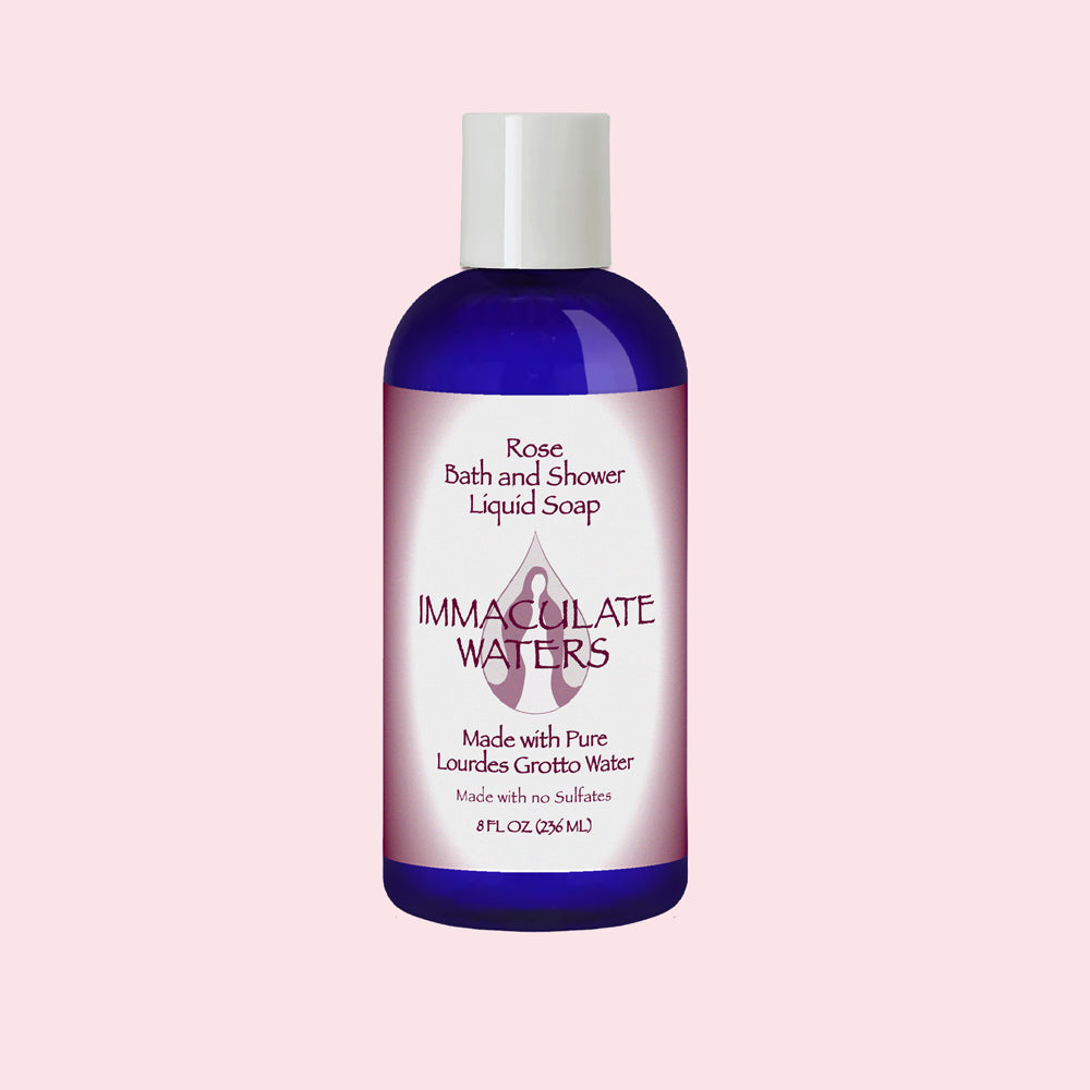 Immaculate Waters Rose Lourdes Grotto Liquid Soap